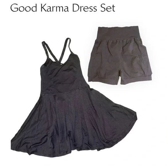 NEW Free People Good Karma Tennis Dress with Shorts [Set] - Picture 2 of 10